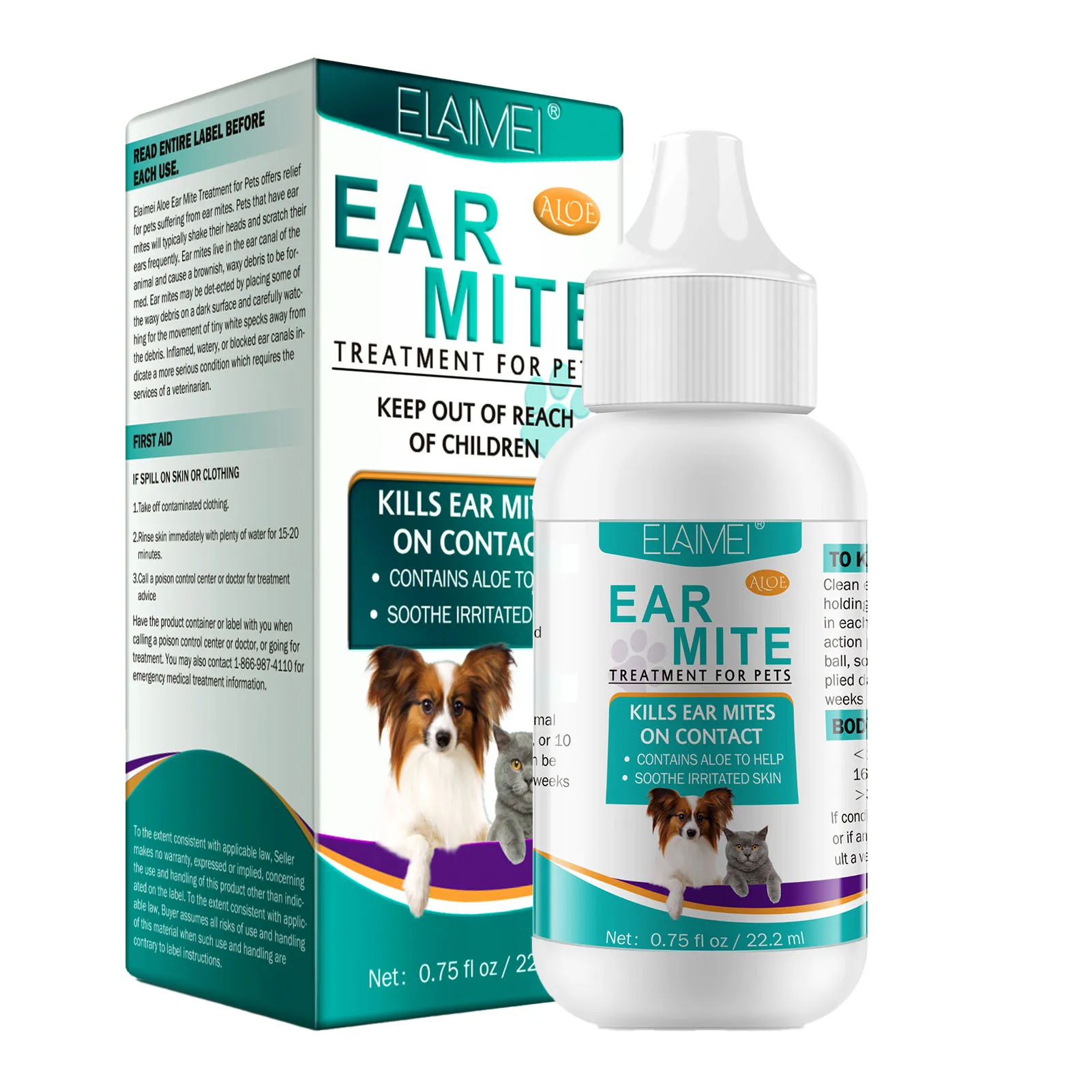 Dog Ear Cleaner Solution Dog Ear Wash Daily Care Pet Supplies For