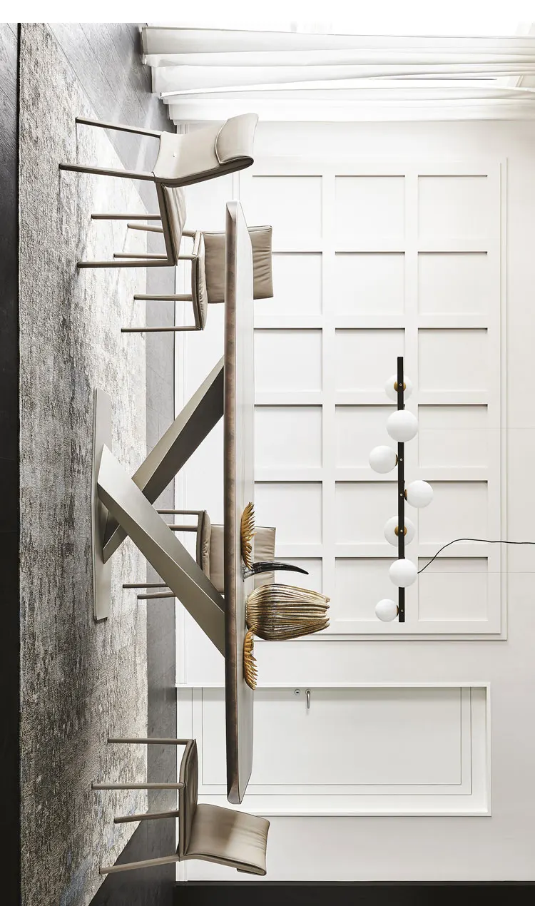 Description Picture 4 of itemModern Luxury Dining Chairs Kitchen Beautiful Trendy Leather Dining Chairs European Vintage Chaises Salle Manger Home Furniture