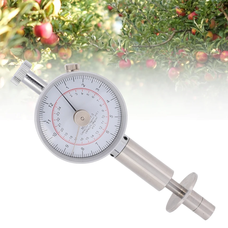 Fruit Hardheidsmeter Fruit Hardheid Tester - Penetrometer Voor Appels, Peren, Aardbeien, Meet Rijpheid Fruit Kwaliteit Meten