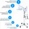 Professional UV Facial  Facial  Magnifier Cold Light 3in1 UV Facial  Cold Light LED 5X Magnifier Floor Lamp 4