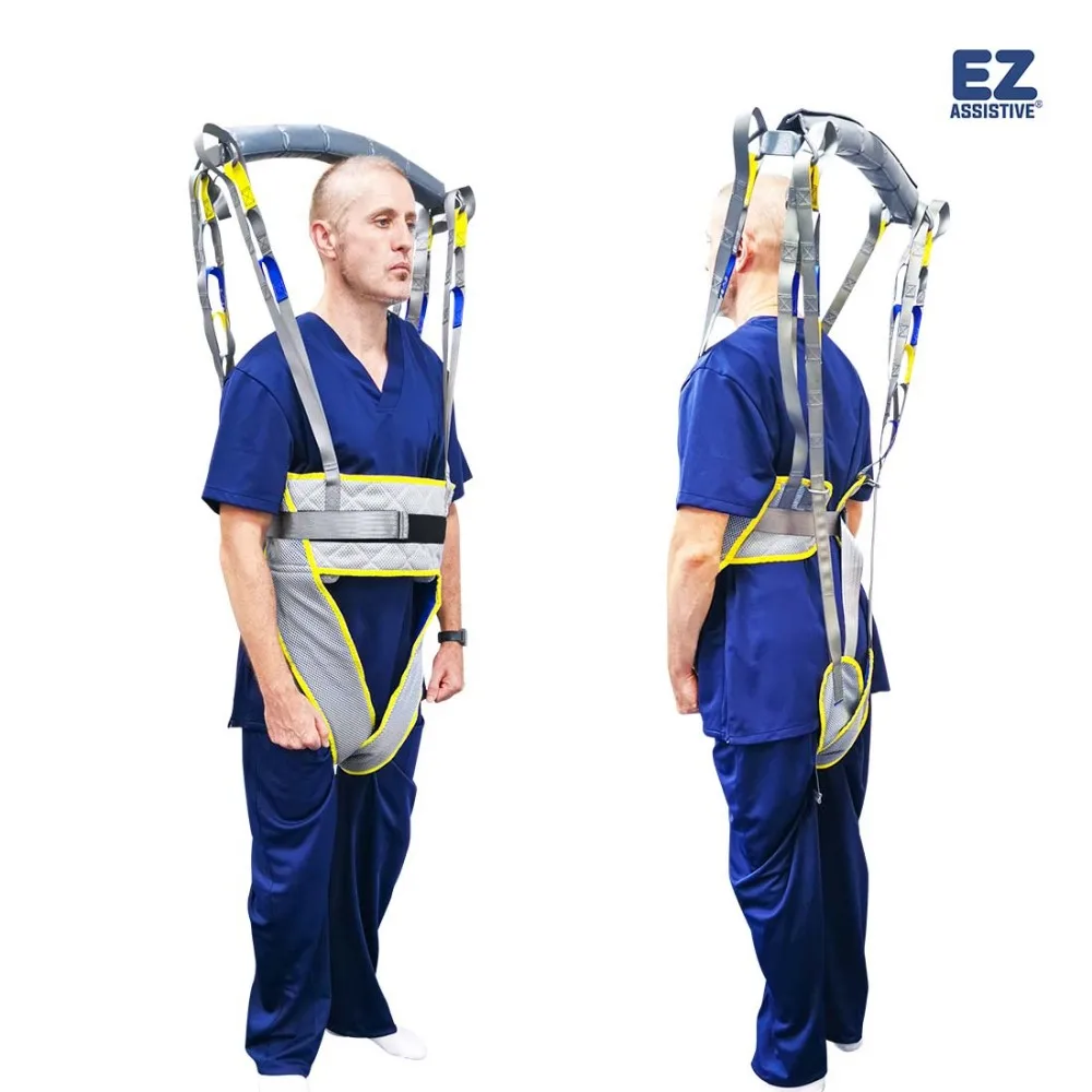 EZ Assistive Comfort Patient Lift Walking Sling Safety Waist Belt Adjustable Hoyer Hoist Sling for Disabled SWL 500lbs