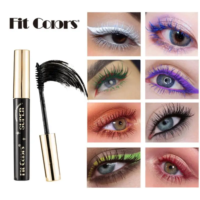 14 Colors Mascara Eyelashes Curling Extension Pink Purple Blue White Mascara Non-smudge Waterproof Fast Dry Long-lasting Makeup