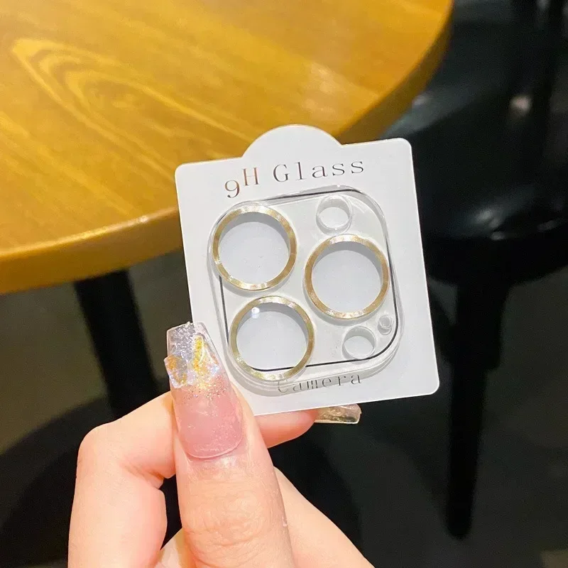 Premium Camera Lens Protector with Metal Ring and Tempered Glass - Full Coverage Lens Shield