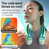 Xiaomi 8000mAh Wearable Neck Fan Portable Air Conditioner USB Rechargeable High Power Bladeless Turbine Fan Suitable for Outdoor 5