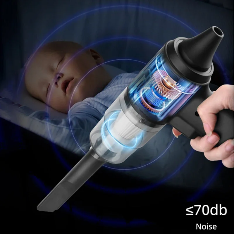 2900000pa Car Wireless High Power Vacuum Cleaner 120W 3-in-1 Portable Handheld For Home Rechargeable Auto Cordless Cleaner 2026 5