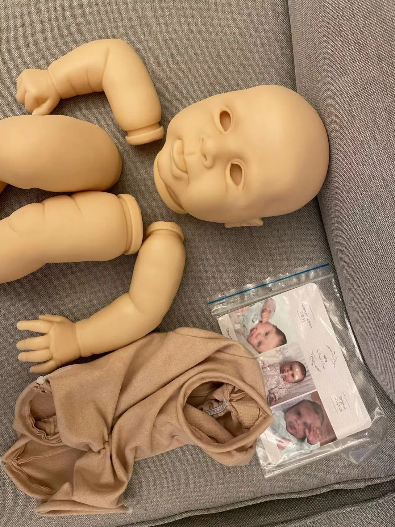 [Start Shipping]FBBD 20.5inch Reborn Baby Blank Kit Sebby By Cassie Brace Soft Touch Lifelike DIY Parts