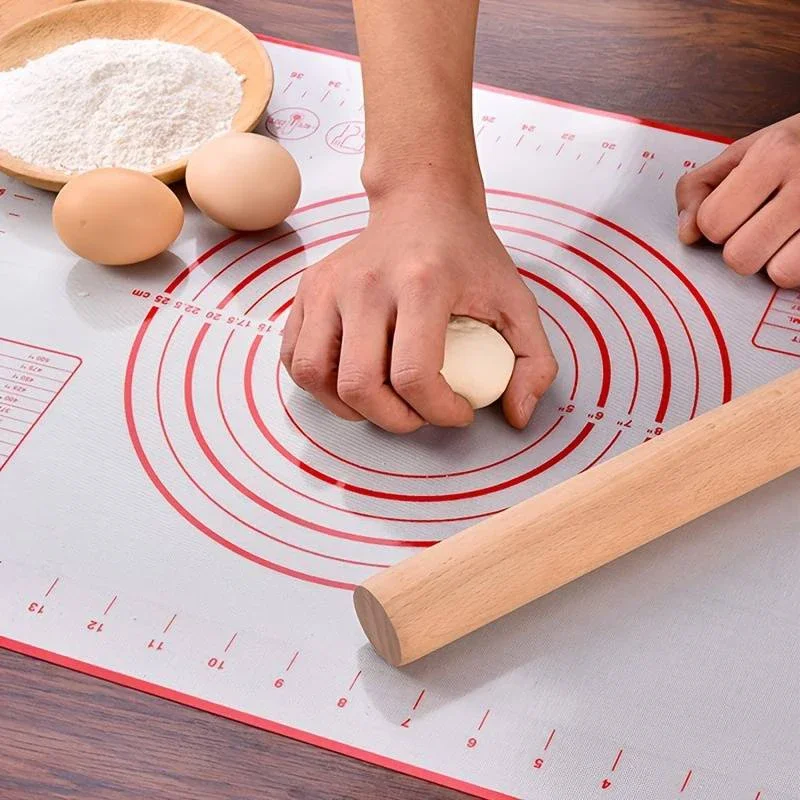 1pcs Extra Large Silicone Baking Mat Non-Stick Easy Clean Reusable Crust Pizza Cookies Pastry Mat for Kitchen Counter Oven Tools