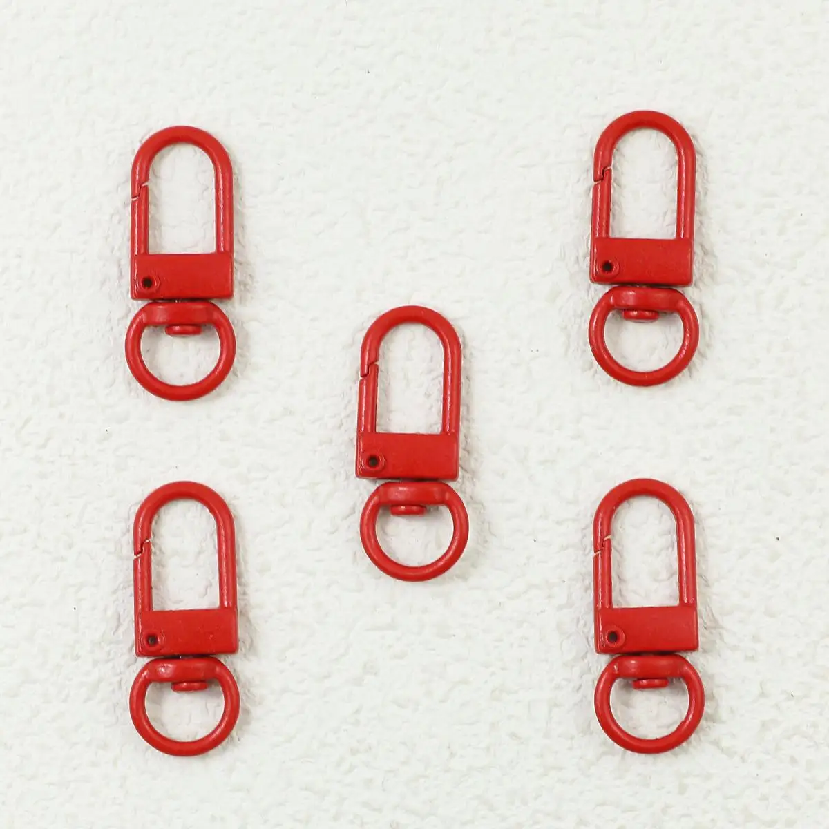 Colorful Macaron Keychain Clasps – Set of 10 for DIY Jewelry Accessories