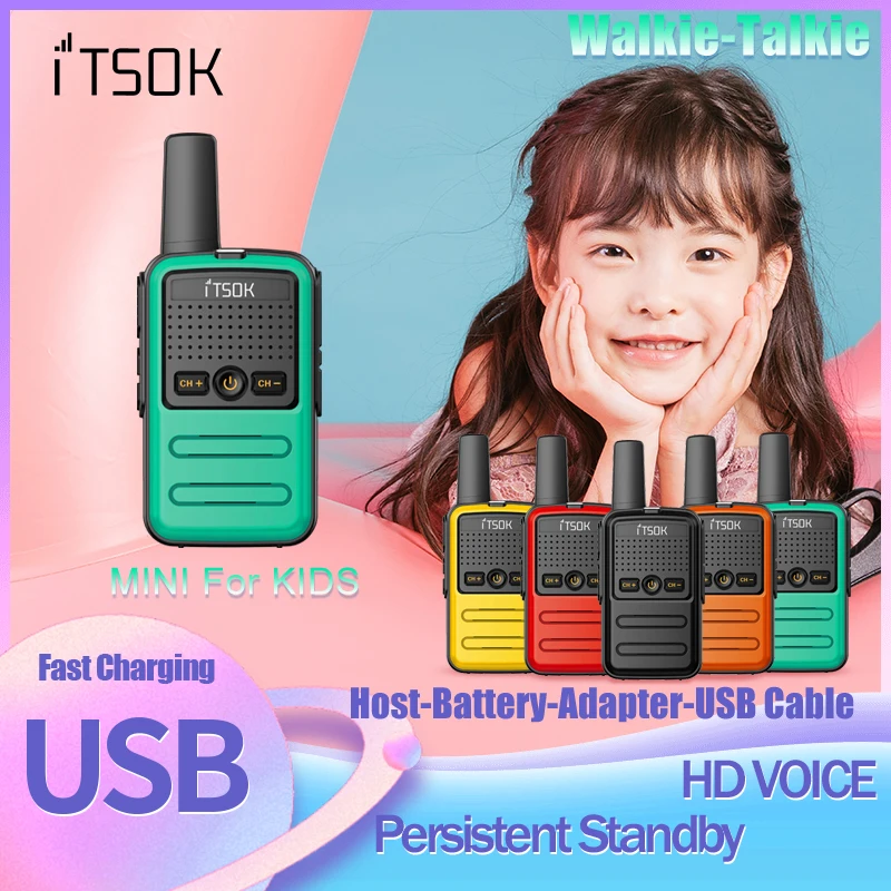 

2pcs UHF Gifts Wireless Intercom Colorful Fuselage Transceiver Two Way Radio Table Mini Toys Talki Walki Walkie Talkie