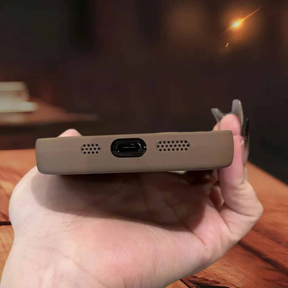 Cute Love Heart Matte Shockproof Phone Case with Enhanced Protection