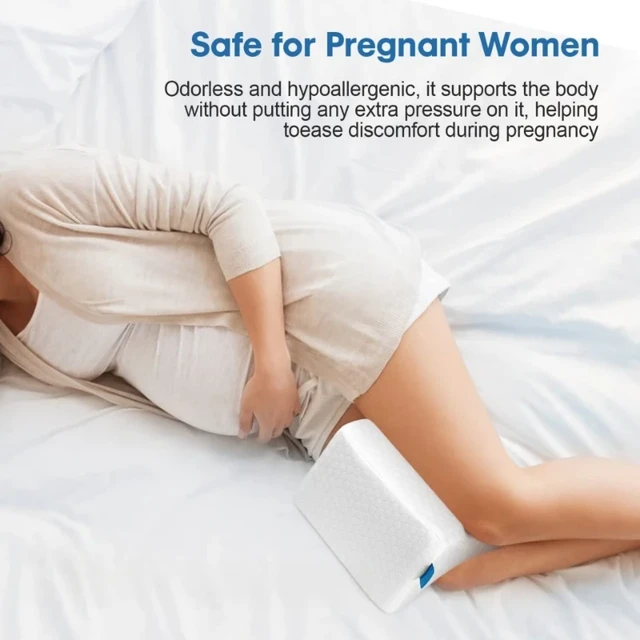 Memory Foam Knee Pillow for Side Sleepers Align Spine Pregnancy