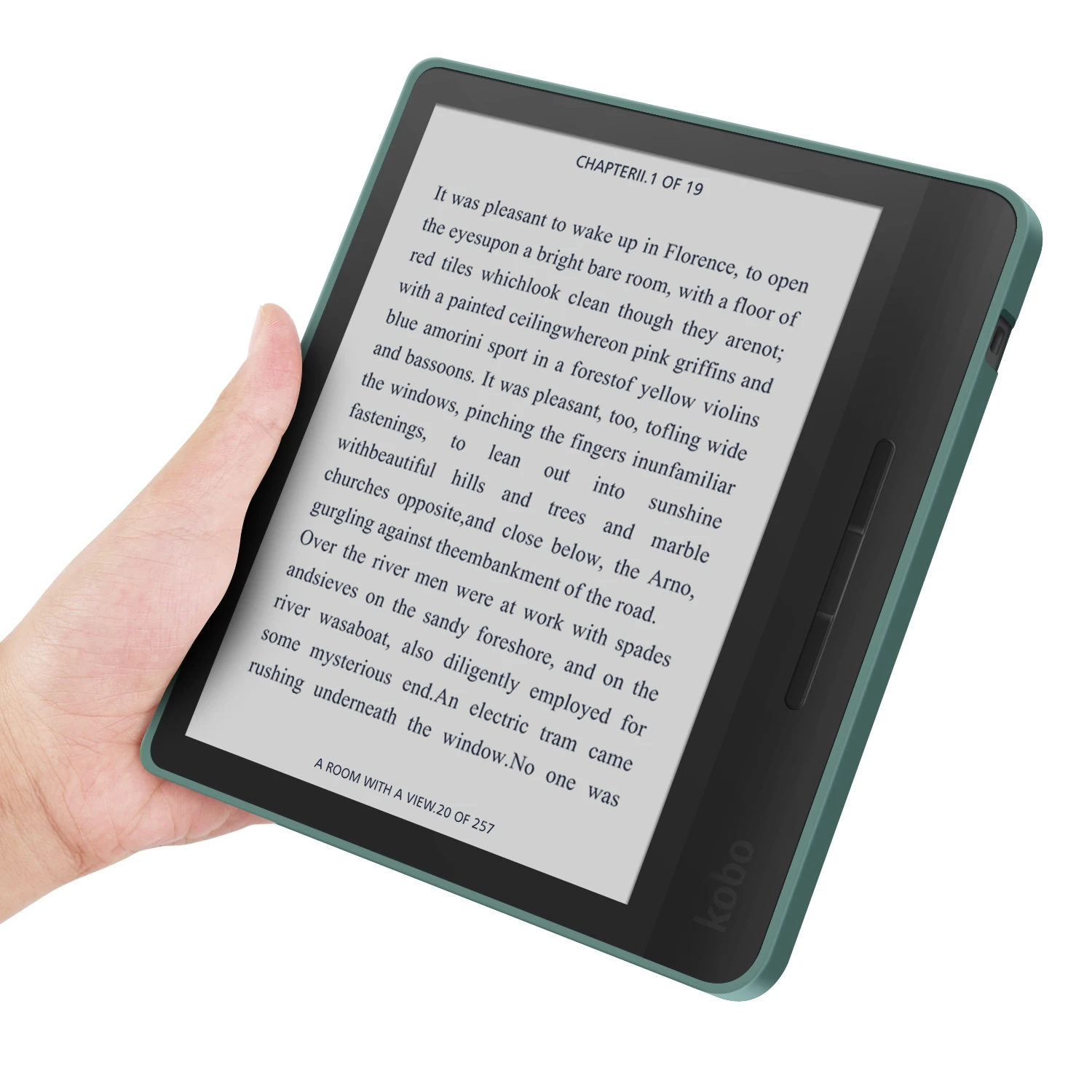 7 Detachable 2-in-1 Clear Acrylic and PU Leather E-Reader Case