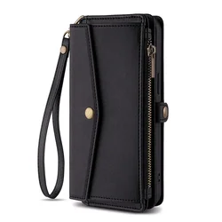 Strand Fashion Luxury Leather Wallet Flip Case for Xiaomi Poco X4 GT (Black)