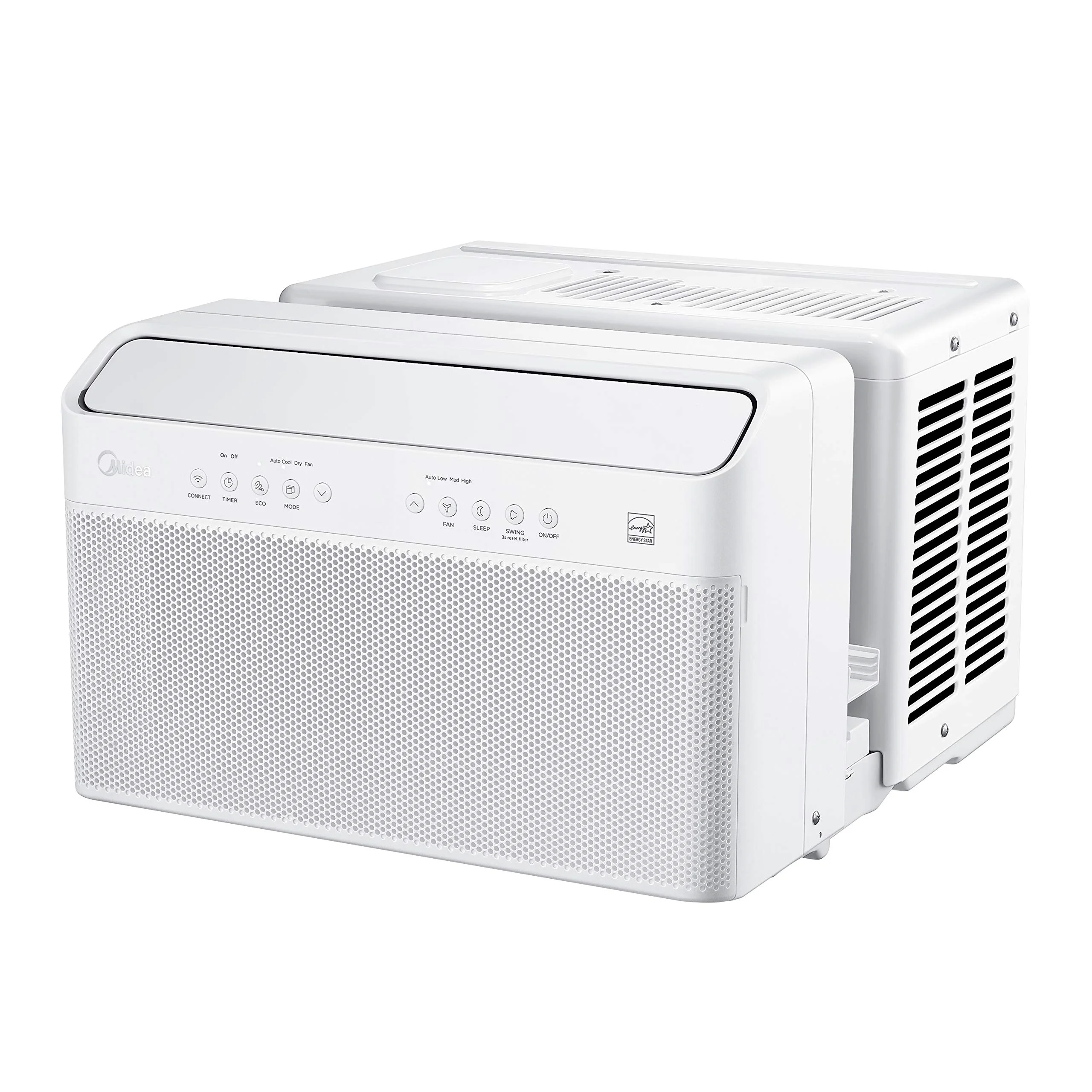 

Midea U Inverter Window Air Conditioner 8,000BTU, U-Shaped AC with Open Window Flexibility, Robust Installation,Extreme Quiet, 3