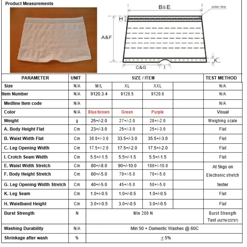 Disposable Underwear Shorts Elastic Polyester Fabric Mesh Briefs Unisex Portable Elderly Paralyzed Incontinence Diaper Hygiene 6