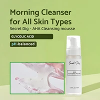 AHA Deep Cleansing Foam, Facial Cleanser, for Double Cleansing, AHA, Hyaluronic Acid, Glycerin, Face Wash, Blackhead Remover 2