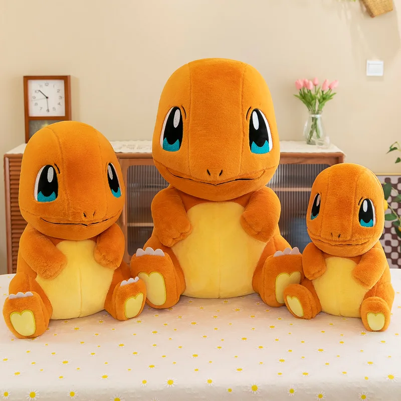 

New Pokémon Rabbit Hair Fire Dragon Doll Toy Sleeping Pillow for Girlfriend Gift Home Decorations Anime Ornaments KeyChain