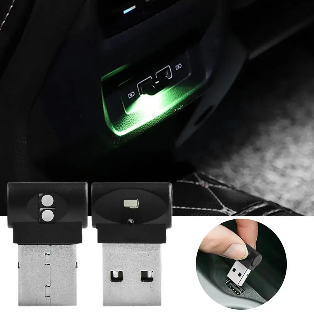 자동차 분위기 조명, USB 주변 램프, 야간 분위기 조명, 자동차 미니 인테리어 조명, USB 쥬얼리 네온 L6q0