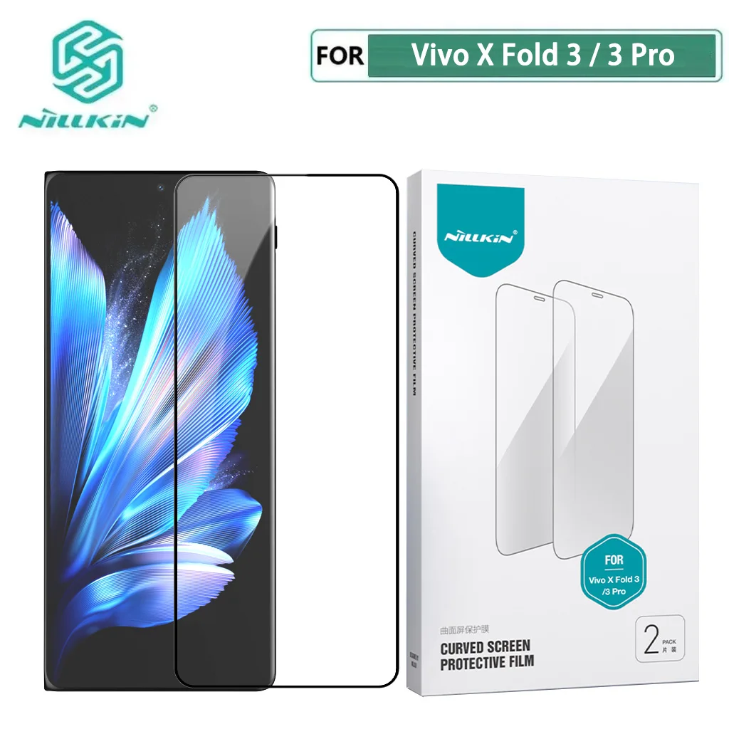 

Пленка NILLKIN для Vivo X Fold 3, 2 шт., полная клейкая Защита экрана для Vivo X Fold 3 Pro, полное покрытие, не стекло