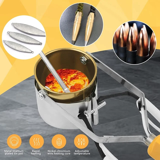 Pot de fusion électrique au plomb, pot de fusion au plomb, Nina ibles pour  fondre, adapté aux moules de poids de pêche - AliExpress