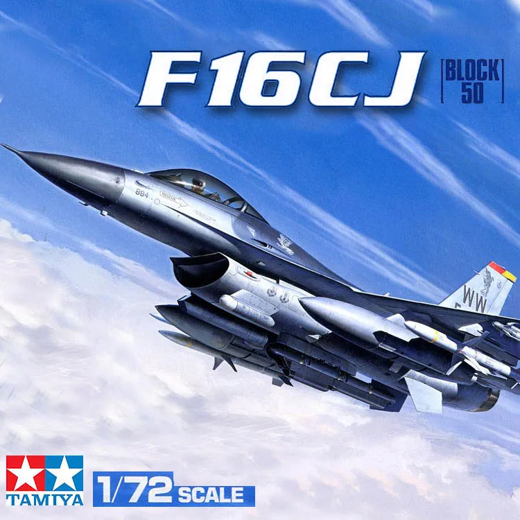 Tamiya 60788 1/72 Lockheed Martin F-16 Cj Block 50 Falcon Da Combattimento Con Attrezzatura