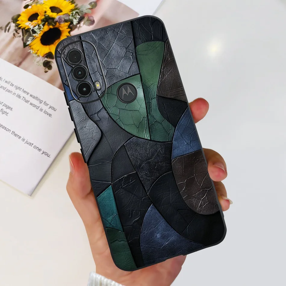 Fashionable Black Silicone Phone Case with Cool Pattern Design