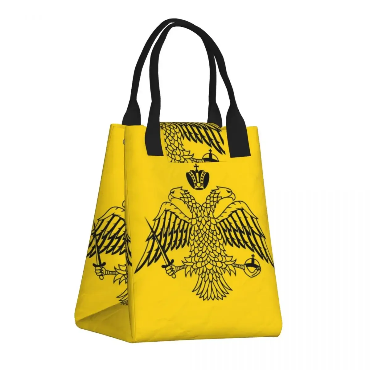 

Изолированная сумка для обедов с византийским флагом Греческой православной церкви, герметичная Термосумка-холодильник, женская сумка-тоут