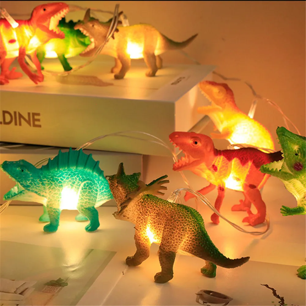 10/20Leds Holiday Lighting Garden Outdoor Christmas Lights Terrace Holiday Garland Edison Bulb Earth Waterproof Dinosaur Led Str beqeuewll baby summer bucket hat sun protection wide brim fisherman hat outdoor dinosaur headwear for 1 2 years