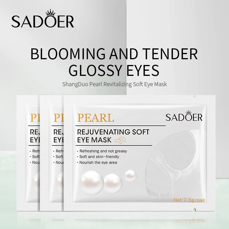 10 Pairs SADOER Crystal Collagen Eye Mask Anti Dark Circles Removal Eyes Bags Moisturizing Firming Eye Patches Eyes Skin Care