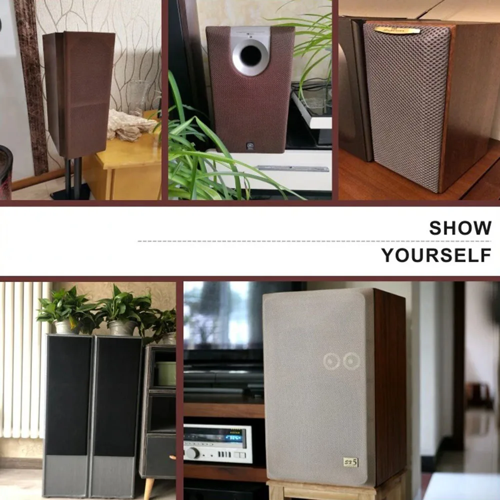 Breathable 3D Mesh Fabric Air Layer Solid Color Handcraft DIY Upholstery Make Chair Speaker Dustproof Soundproof Net Cover Cloth