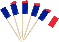 Australian Flag Toothpick Decorations - Set of 100 Cupcake and Cocktail Toppers (France)