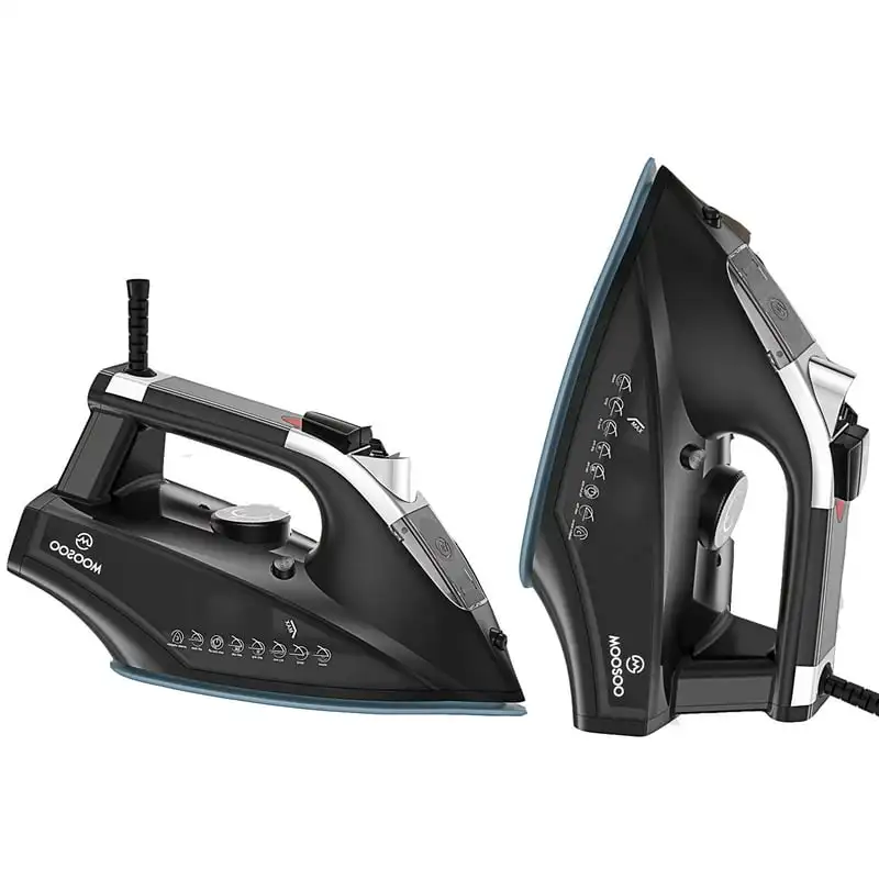

Iron, 1800W Professional Iron with Anti-Drip, Black