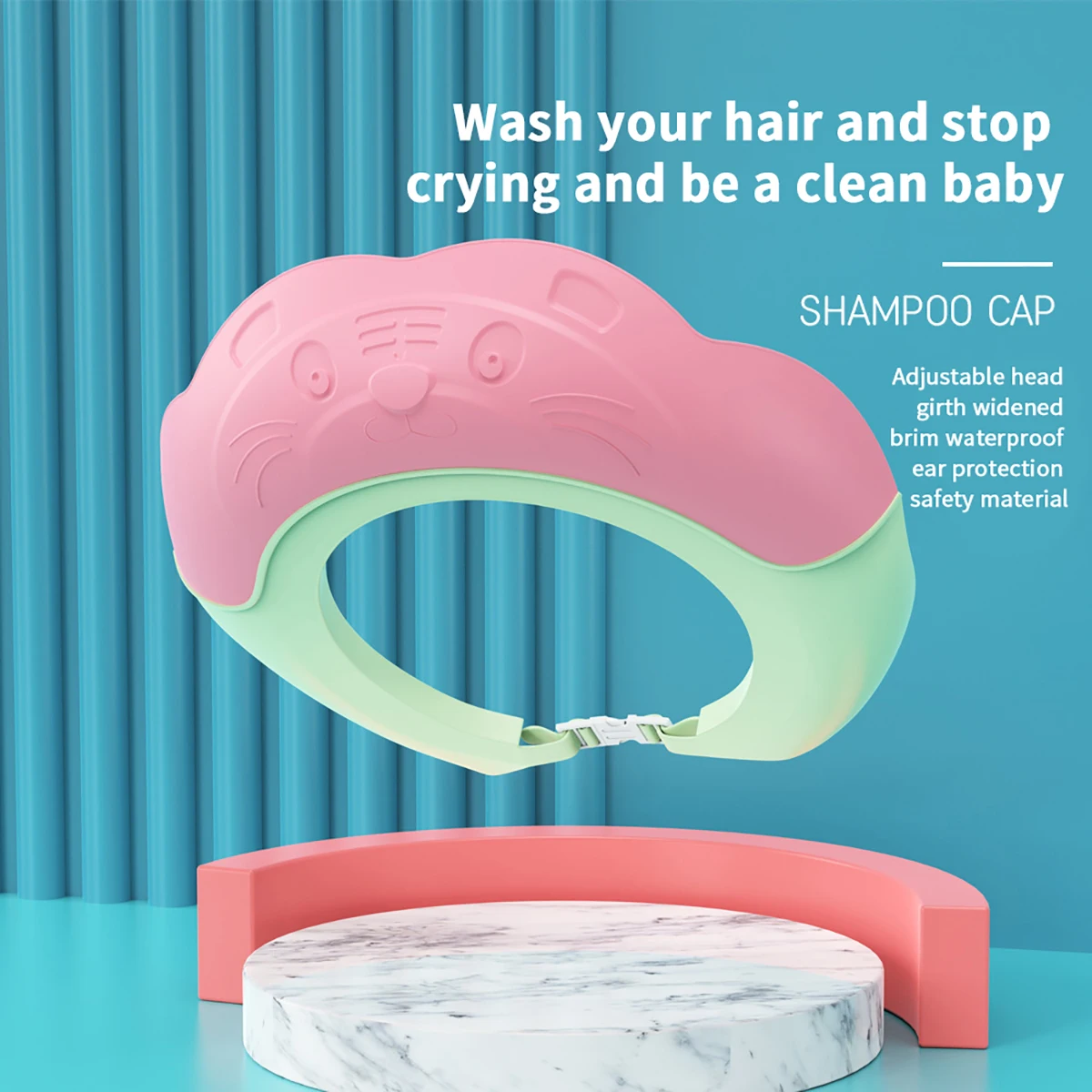 Baby shampoo cap Eye and Ear shampoo cap Children's waterproof bath Children's Shower