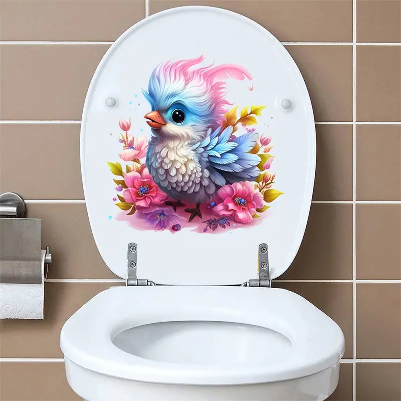 M431 lovely bird animal wall sticker bathroom toilet living room cabinet refrigerator home decoration sticker