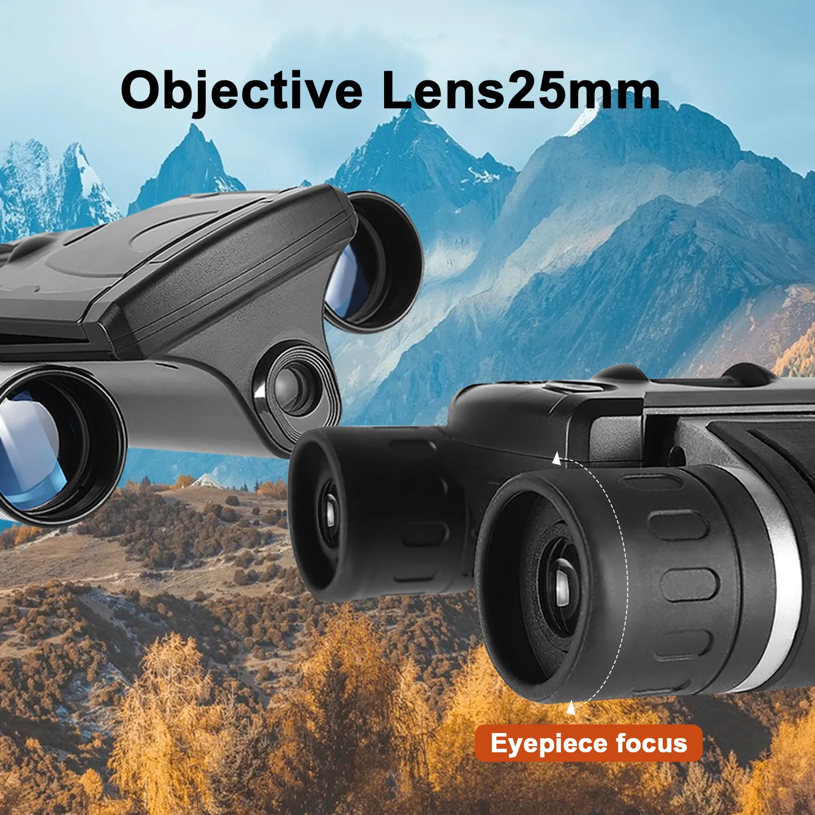 S2f821f847bf14b8994ade6ca3570835d7 DT10 Kamera Teleskop Digital, Teropong Layar Tampilan, Perekam Video Foto 1080P 12X Magnification 8X Digital Camera For Hunting