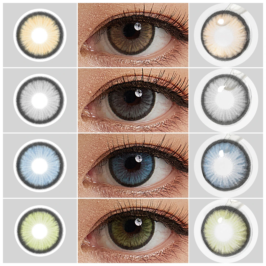 Magister Color Contact Lenses 1 Pair Natural Candy Brown Lenses Eye
