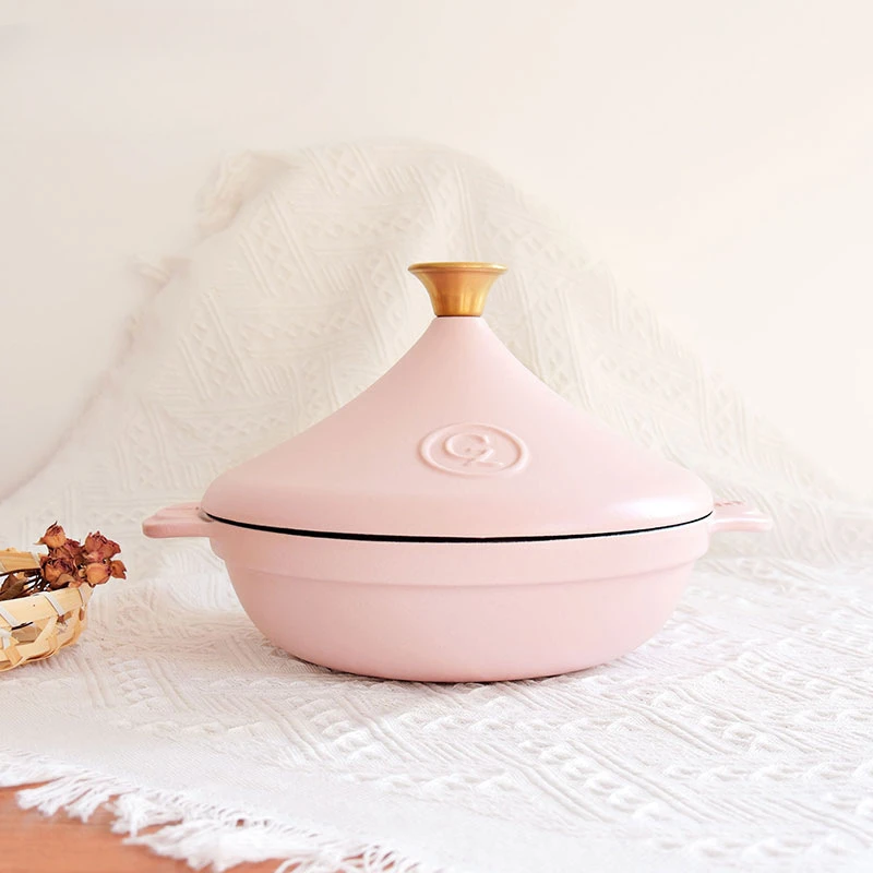 

Японская домашняя эмалированная чугунная кастрюля л, большая емкость, кастрюля для тушения супа, многофункциональная кухонная утварь