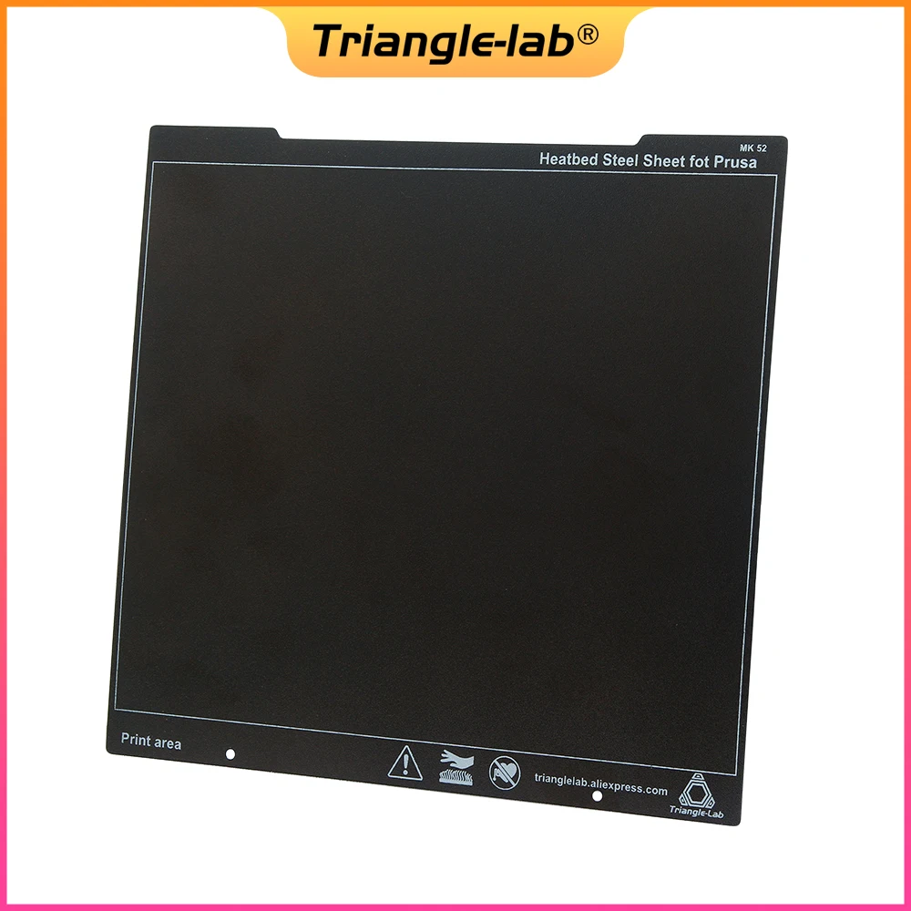 Trianglelab-double Sided Texturizado Pei Primavera Heatbed Chapa de Aço Impressão Base Prusa i3 Mk2.5s Mk3 Mk3s 241x254 mm Novo - Imagem 3