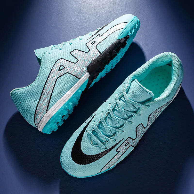 QNX 211 Ultralight Mens Soccer Shoes Non Slip Turf Soccer Cleats for