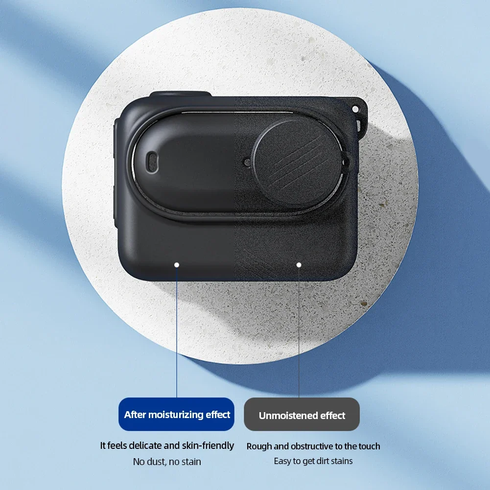 휴대용 케이스 실리콘 보호 쉘 상자, 스크래치 방지 카메라 케이스, Insta360 GO3 용 카메라 보호 상자