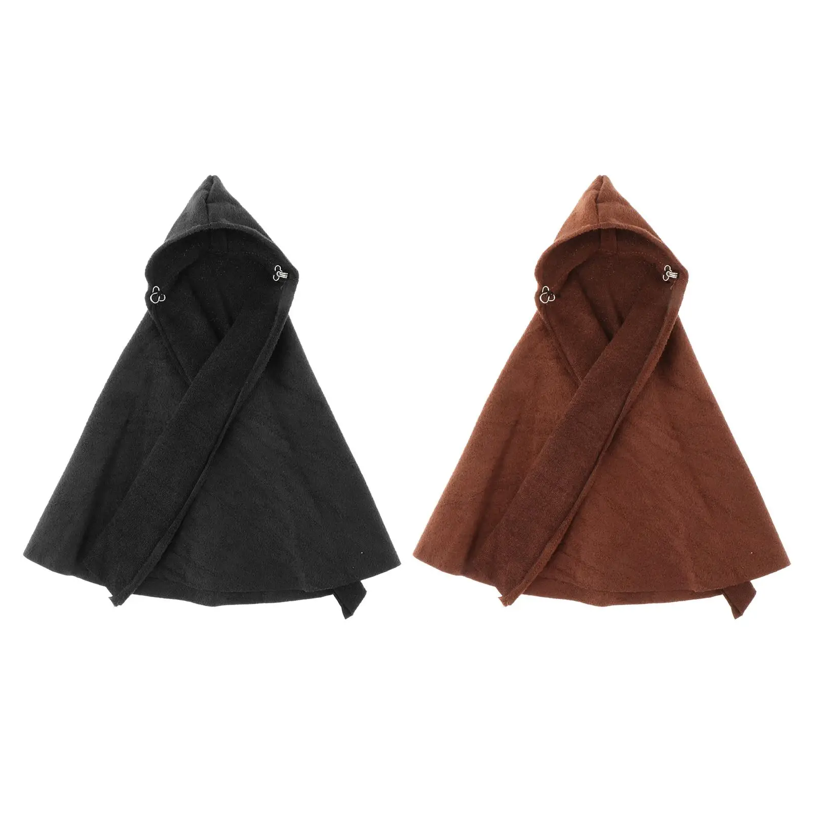 

1:12 Scale Fabric Cape Hoodie , Figure Doll Clothing Long Cape for 6 inch Male Figures