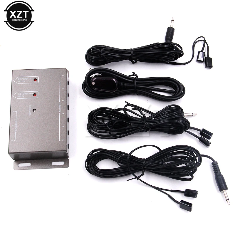 IR Infrared Remote Control Repeater Extender Kit 6 Emitters with 1 Receiver IR System hot sale  DC Drop Shipping US/EU NEW
