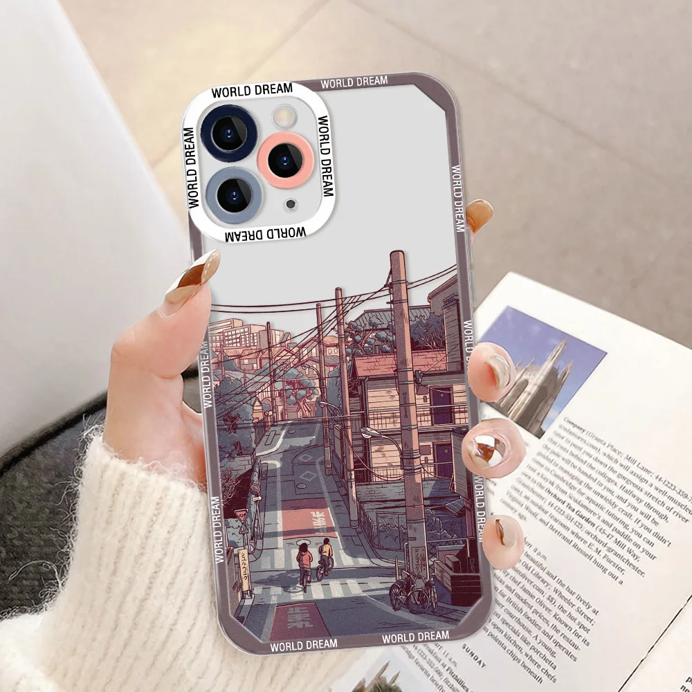 thumbnail image 1 of Landscape Clear Case For Samsung A54 5G A53 A52S A33 A13 A14 A21S A22 A23 A32 4G A50 A51 M14 S23 Ultra S22 Plus S21 S20 FE Cover, 1 of 5