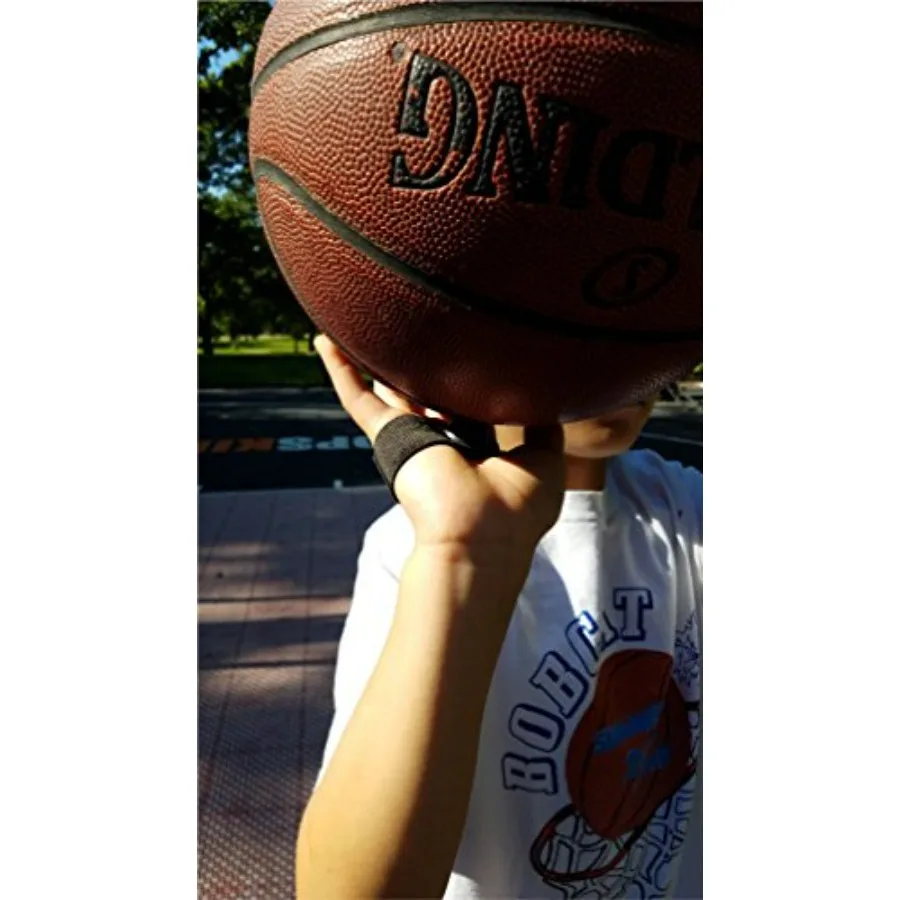 Basketball Training Bundle - Weighted Dribbling & Shooting Aid with Hoop Harness, Finger Pad Control Bands for Skill Development