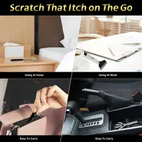 Grattoir à dos télescopique, manche extensible, outil de massage portable en acier inoxydable pour hommes et femmes, masseur de dos télescopique 6