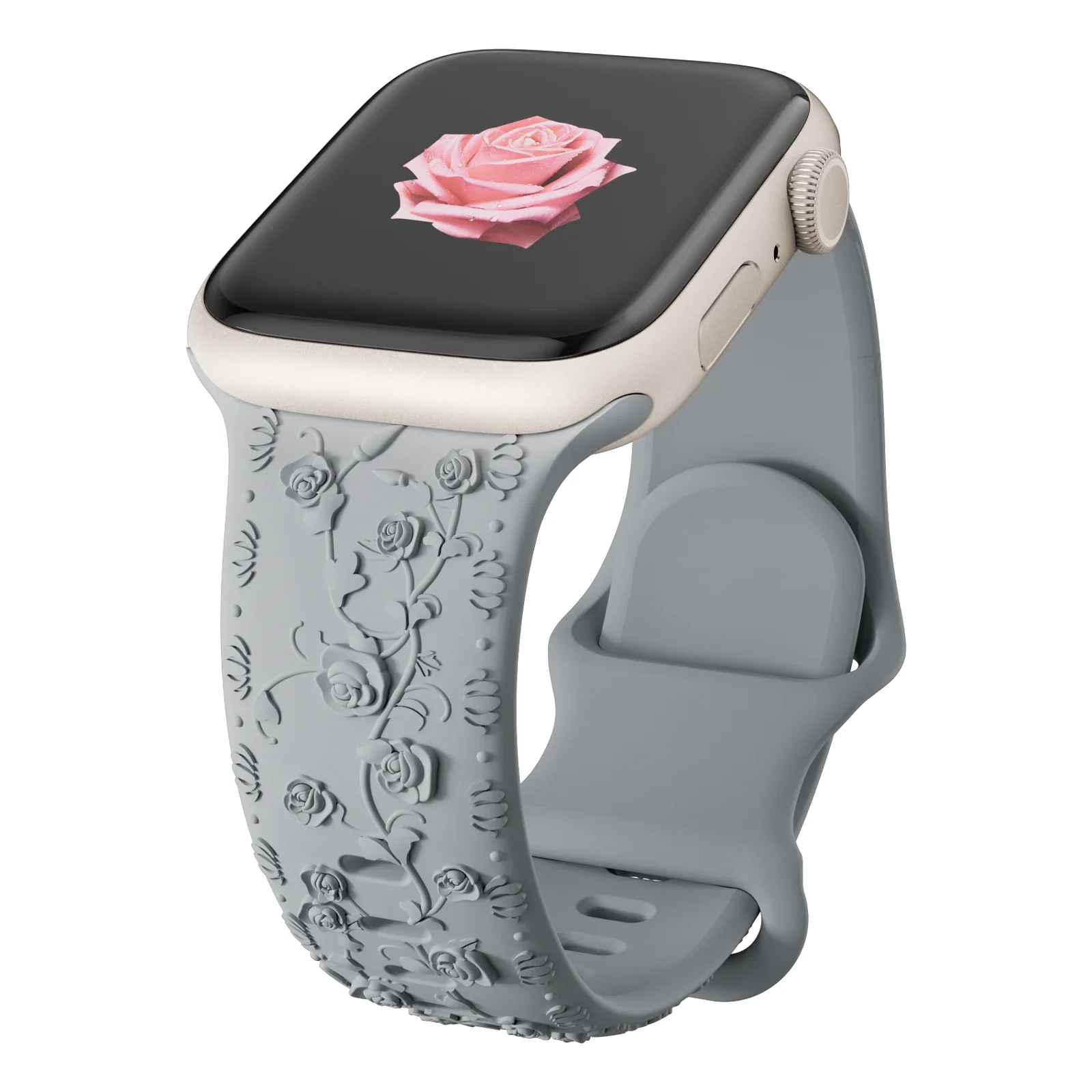 Rose Engraved Straps