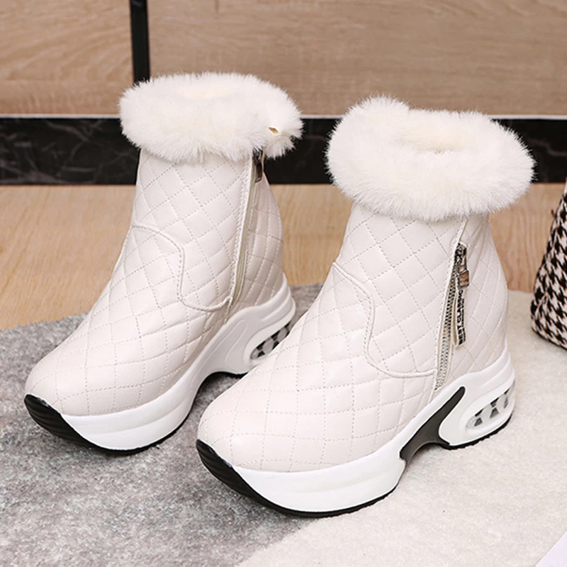 

Winter Women Warm Sneakers Platform Snow Boots 2022 Ankle Boots Female Causal Shoes Ankle Boots for Women Zipper Ladies Boots