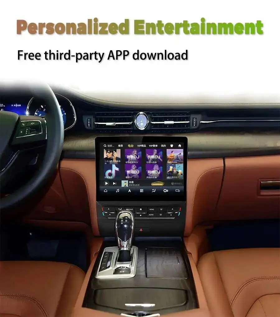 Android GPS Stereo 4G WiFi Head Unit Autoradio Multimedia Player für Maserati Ghibli 2014-2020 10,26 Zoll gebogener Bildschirm CarPlay – Detail 34