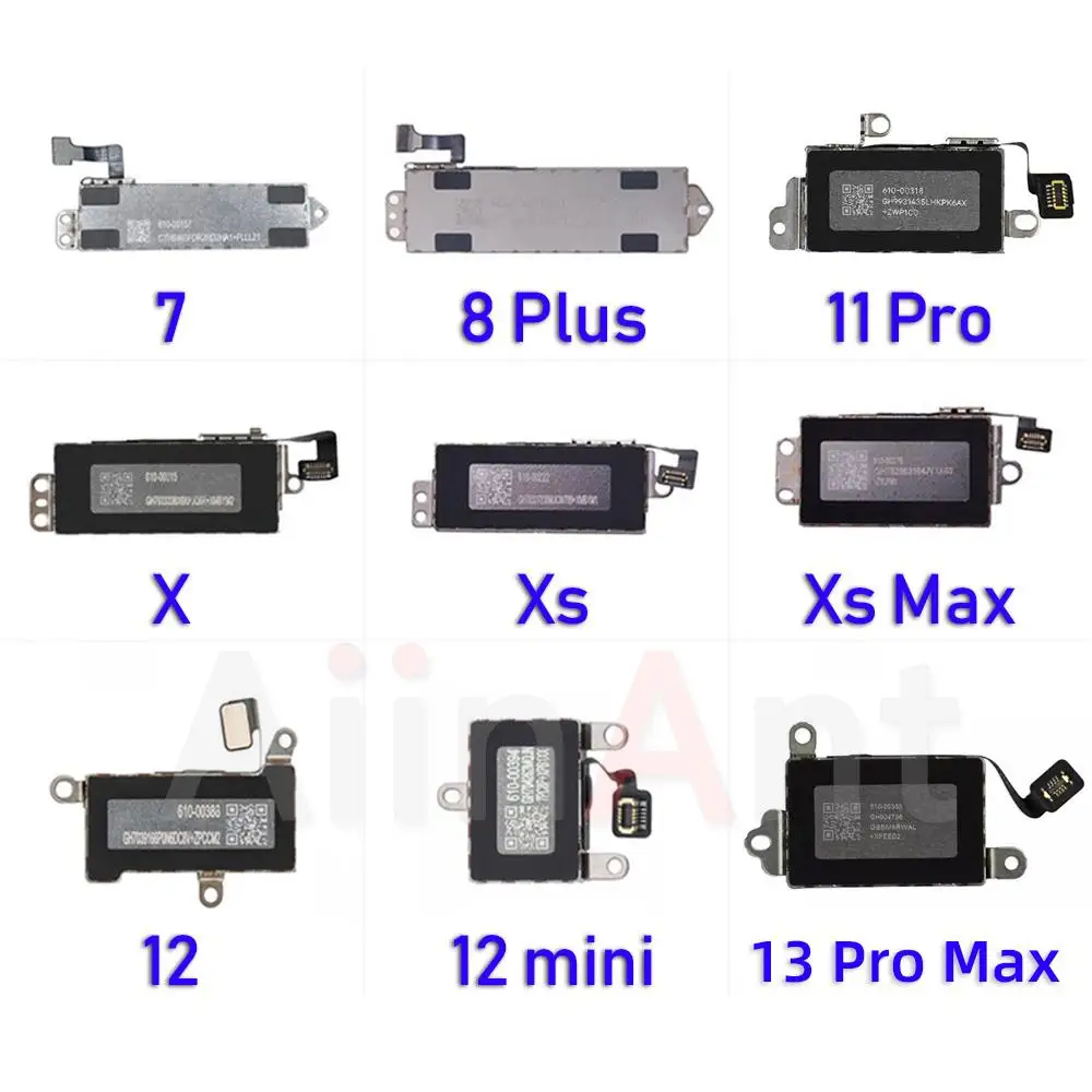 

Гибкий кабель Aiinant для вибратора двигателя для iPhone X XR Xs 11 12 13 Pro Max 7 8 Plus mini SE2, запчасти для телефонов