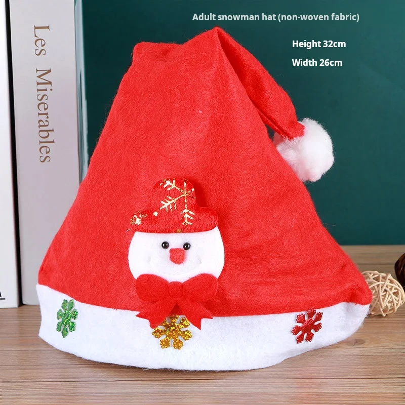 New Year Party Supplies Santa Claus Hat Christmas Plush Holiday Adult And Child Neutral Red Riding Hood